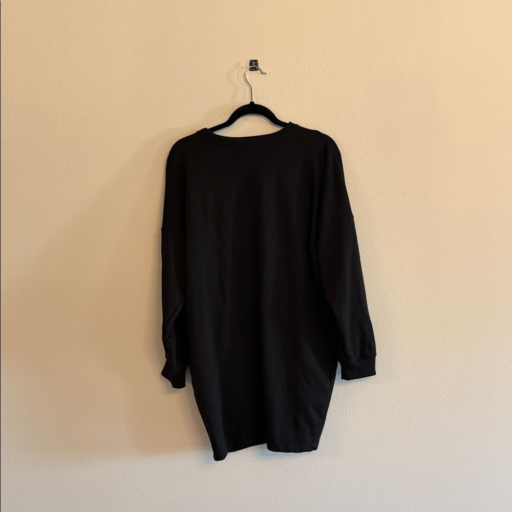 Missguided Black Long Sleeve Dress